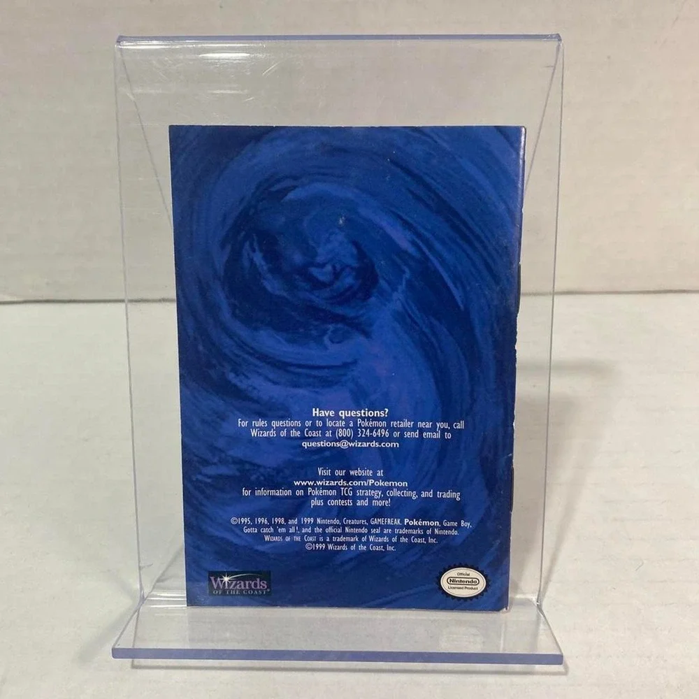Pokemon TCG Rules Booklet Wizards Of The Coast WOTC Vintage Guide